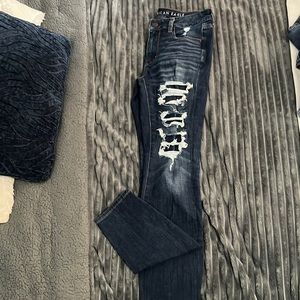 American eagle distressed jeans!
